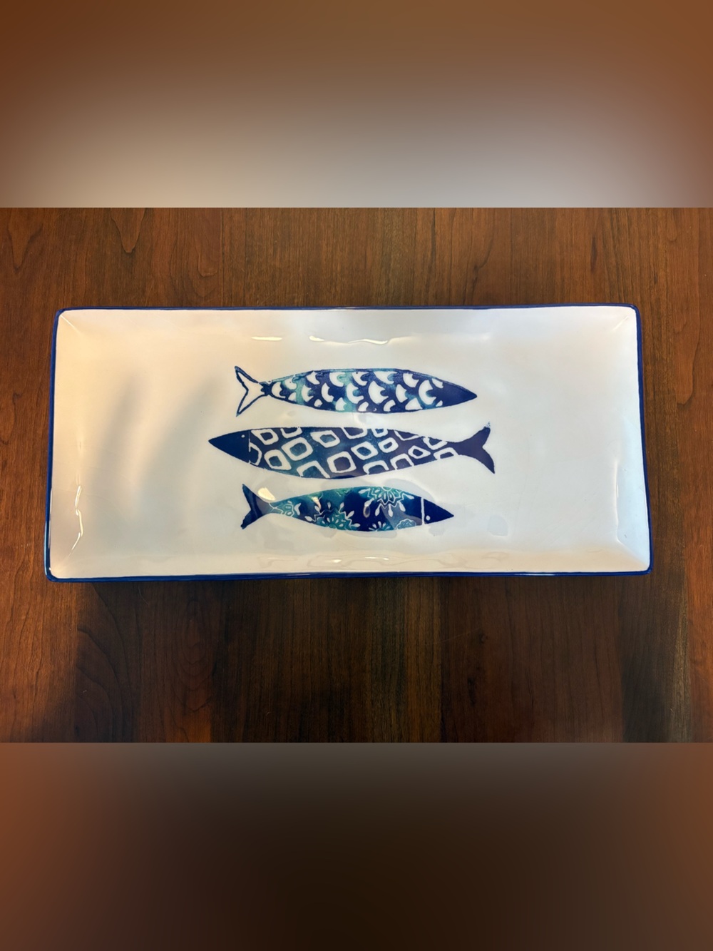 Papart Ceramics Sardine Design Serving Platter